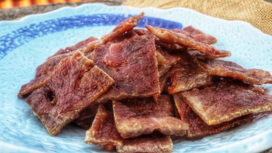 蜜烤猪肉脯，口感劲道（牛肉脯同样做法）