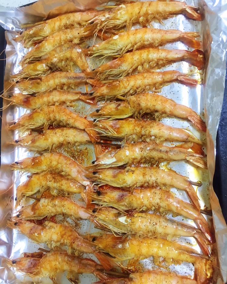 椒盐烤虾