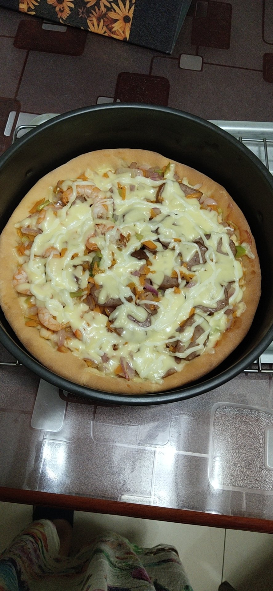 非常容易掌握的披萨做法，巨好吃的饼皮，重点：饼皮饼皮，简单pizza