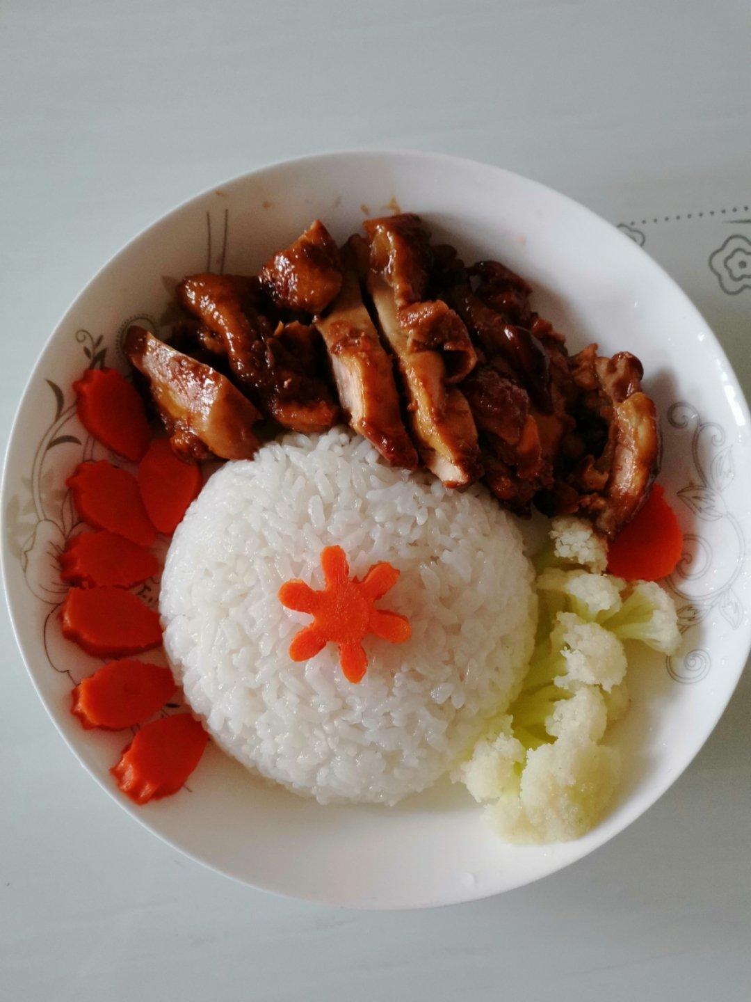 无油脆皮照烧鸡排饭做法/日式照烧鸡腿