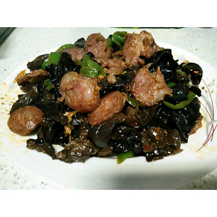 青椒炒腊肠