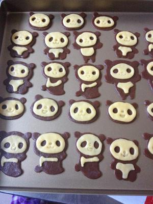 熊猫饼干（巧克力版）的做法 步骤9