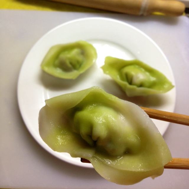 豆腐蛋黄翡翠包