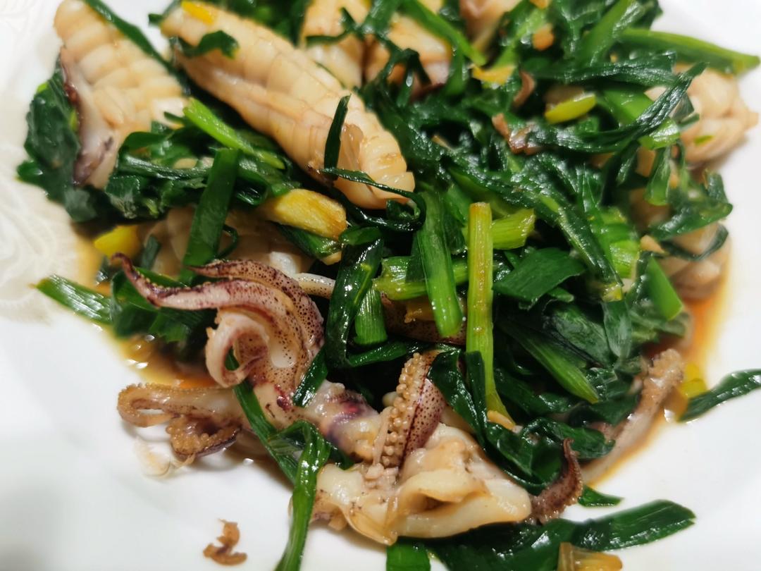 【最佳拍档】鱿鱼圈🔥爆炒韭菜花