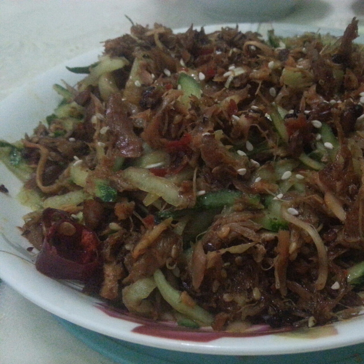 凉拌麻辣鸡丝