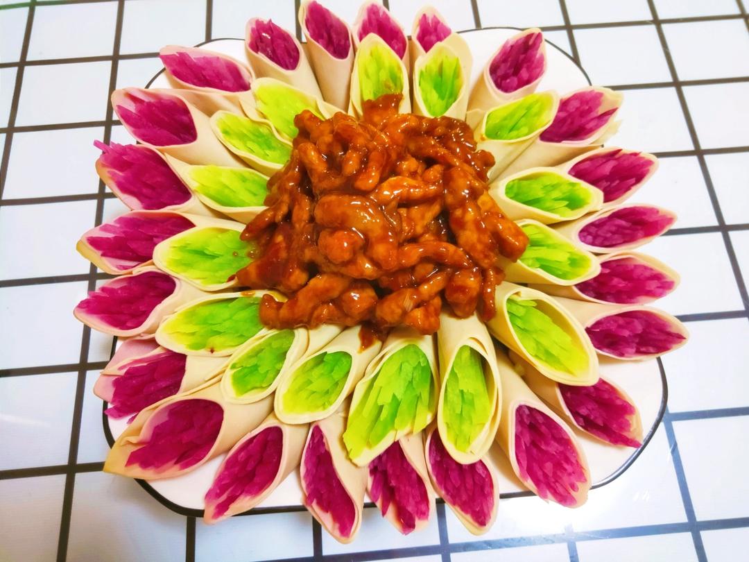 花开富贵（单饼时蔬  卷）
