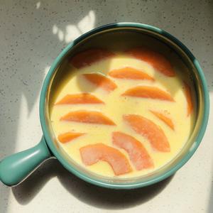 蛋奶烤木瓜（无糖，无添加，超级健康，超级简单）的做法 步骤6
