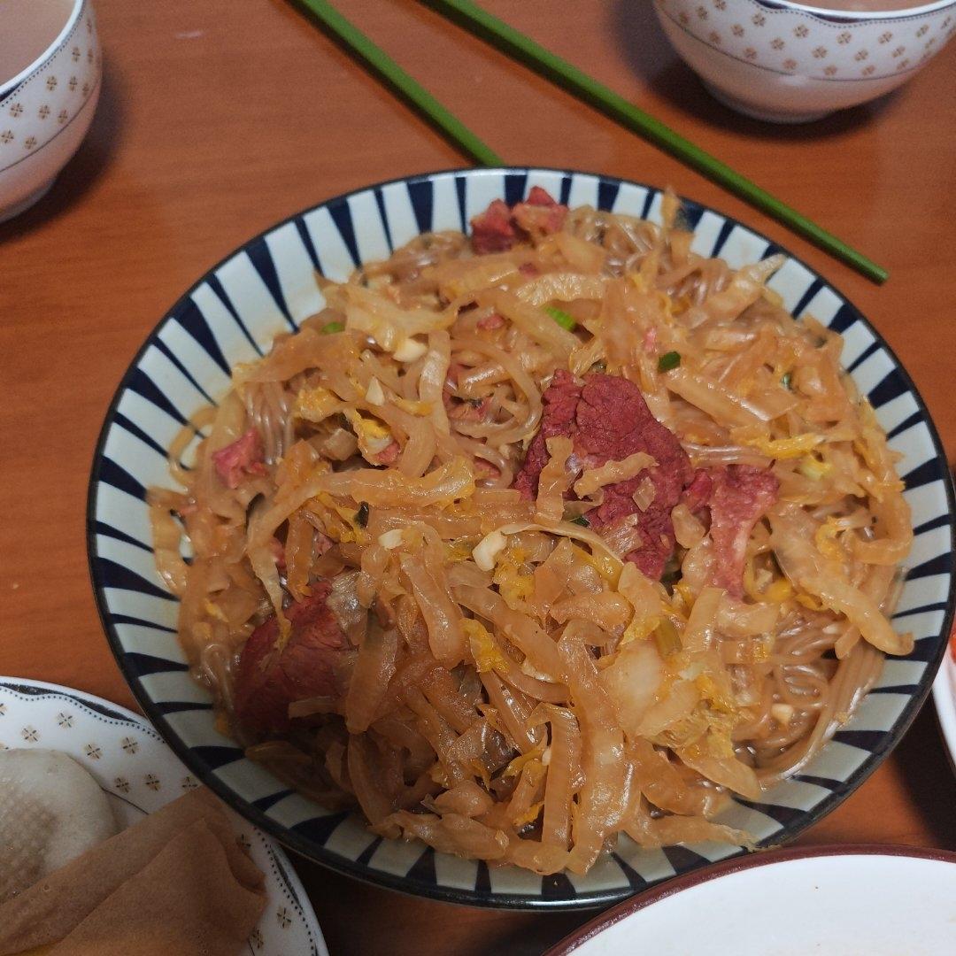东北酸菜炒粉条（渍菜粉）/附：炖酸菜