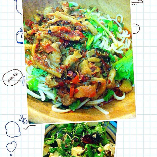 香辣榨菜肉丝面