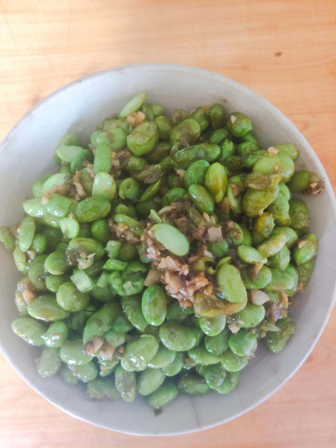 爆炒蒜泥毛豆子超级简单的做法💯好吃
