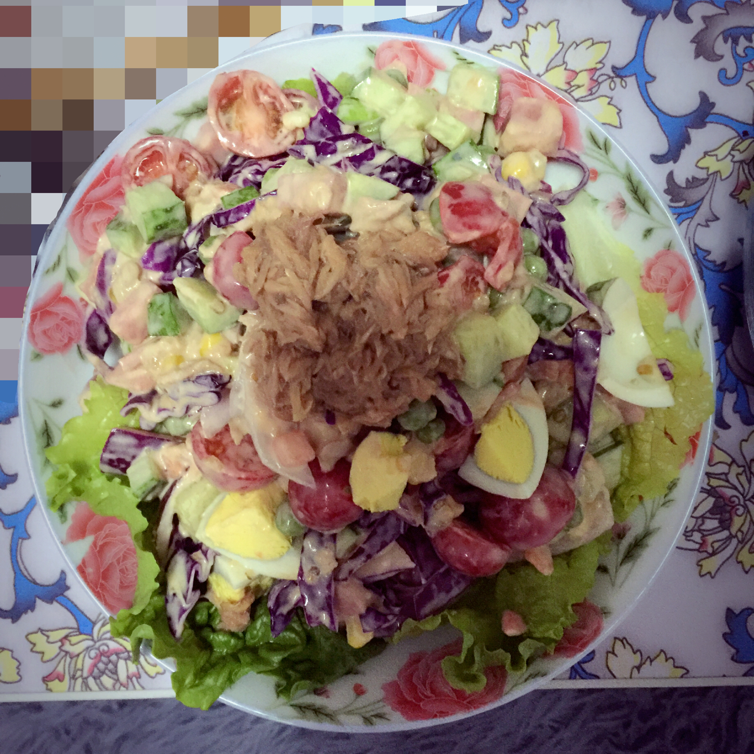 减肥的好帮手--三色金枪鱼沙拉