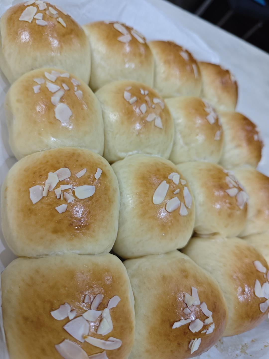 放三天都不硬软fufu的牛奶小面包配方分享