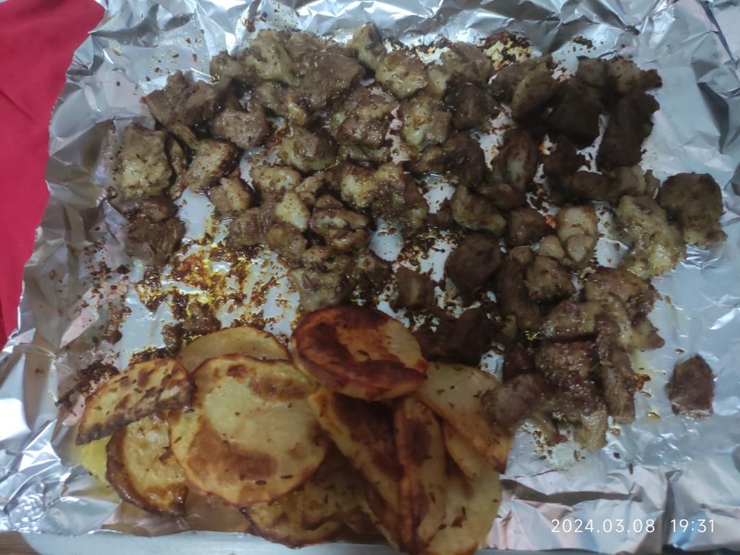 没穿串的羊肉串（家庭烤箱版）