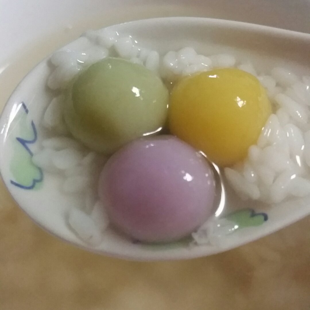 【幻彩小圆子】天然食材做彩色糯米丸