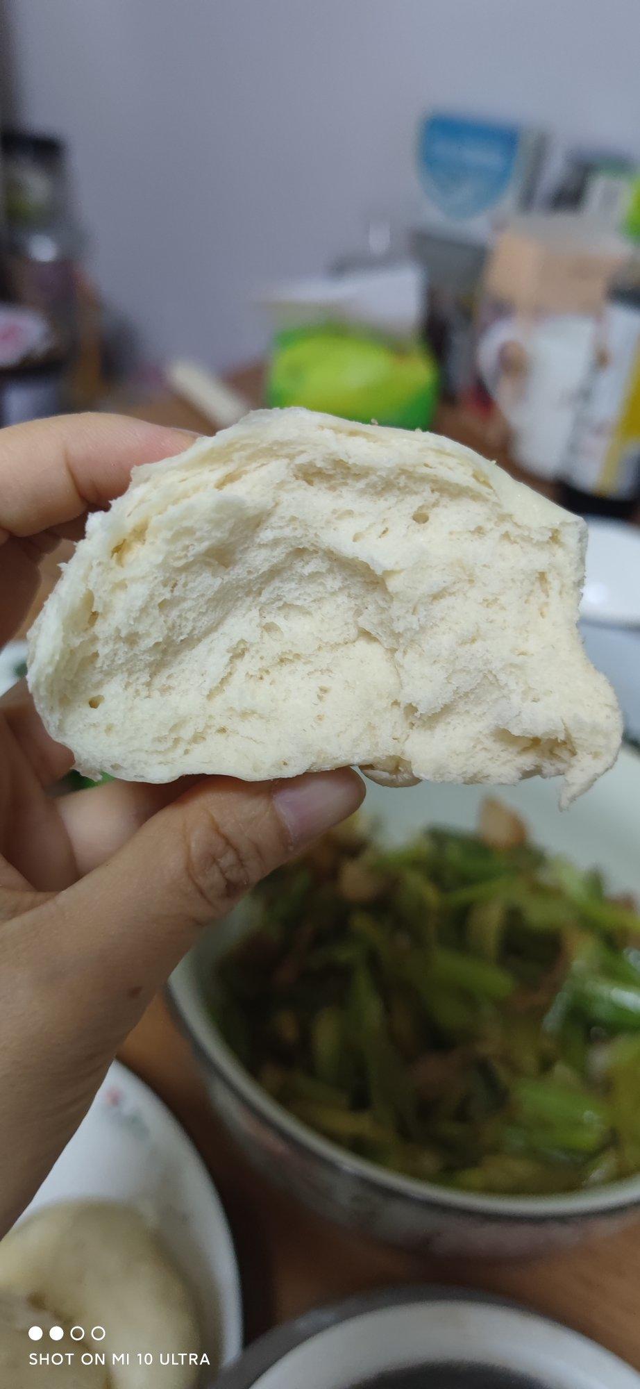 牛奶甜馒头  （一次性发酵）