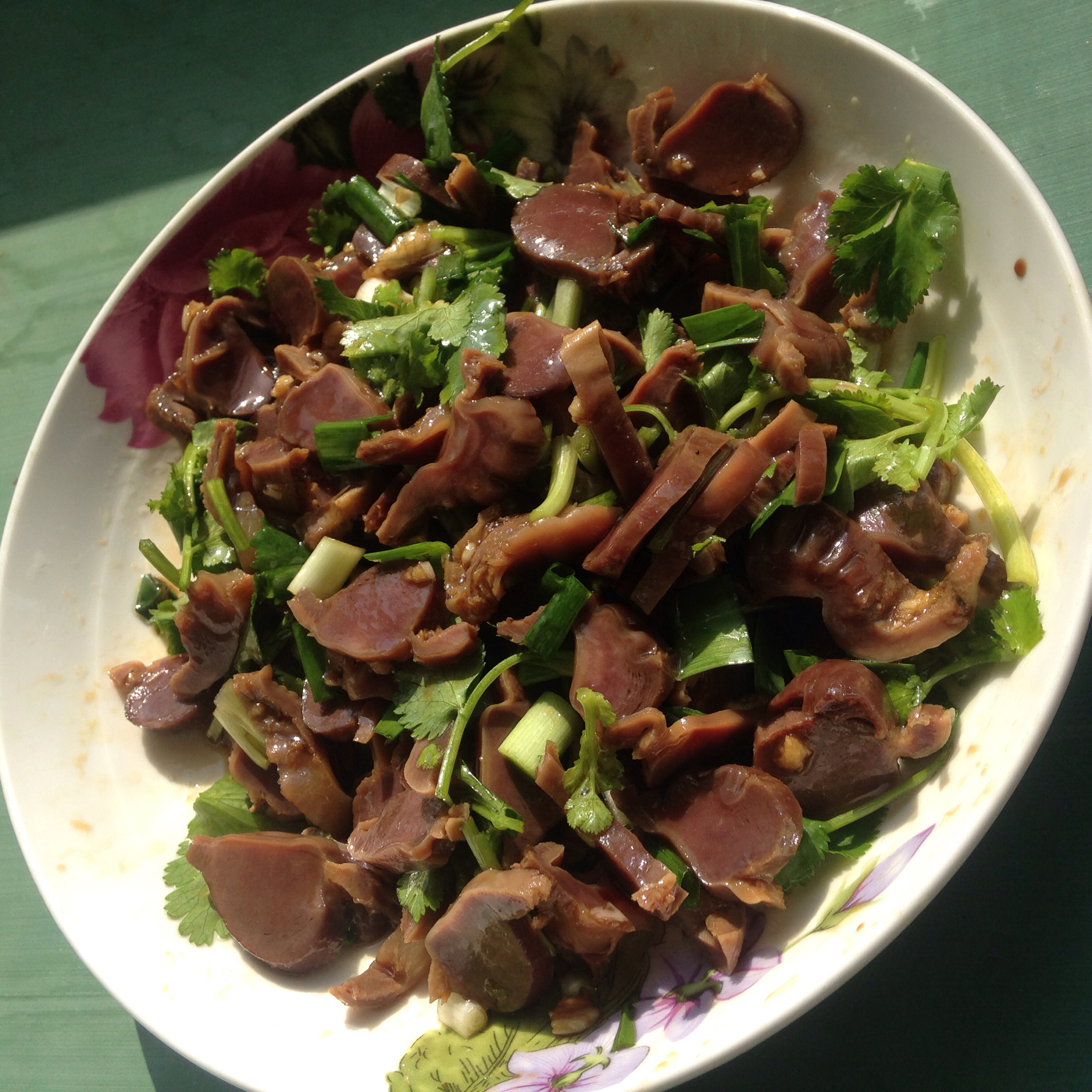 alexxxxue做的麻油香拌鸡胗