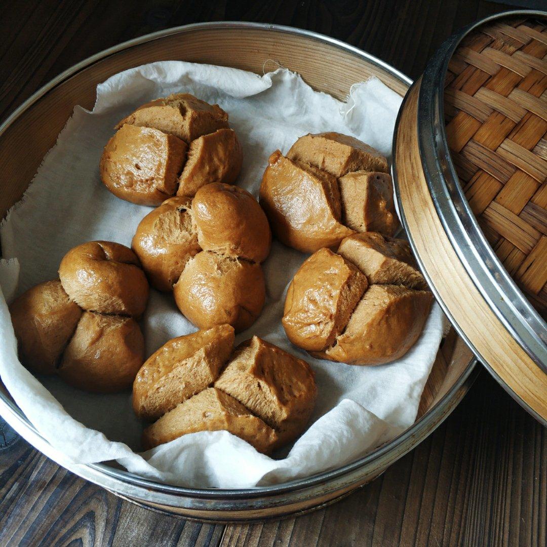 快手红糖开花馒头