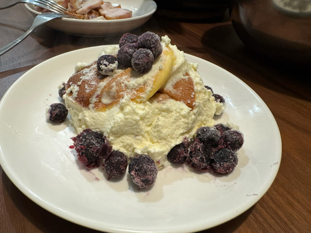 平底锅做的舒芙蕾松饼