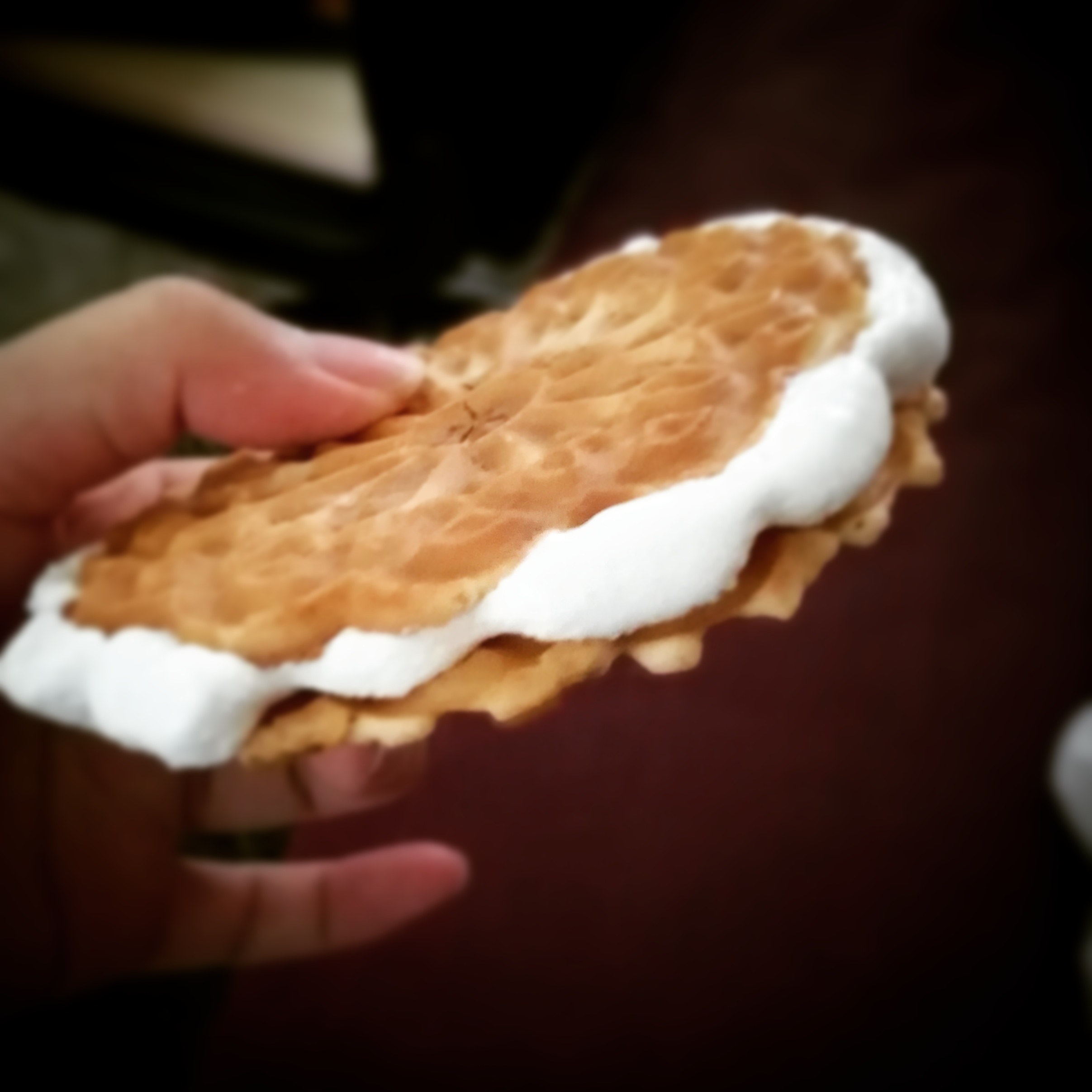 夹心拉丝华夫饼干 快速消耗棉花糖和苏打饼干！的做法