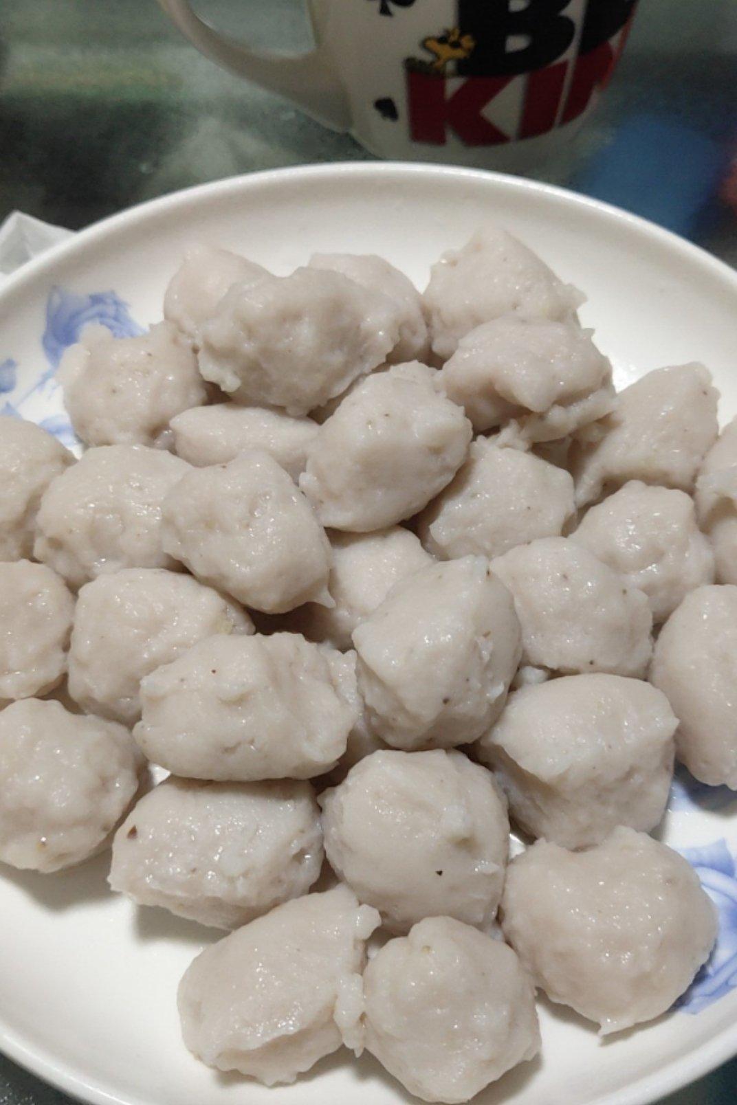 南瓜的娘做的自制鱼丸子——中餐厨技的拦路虎