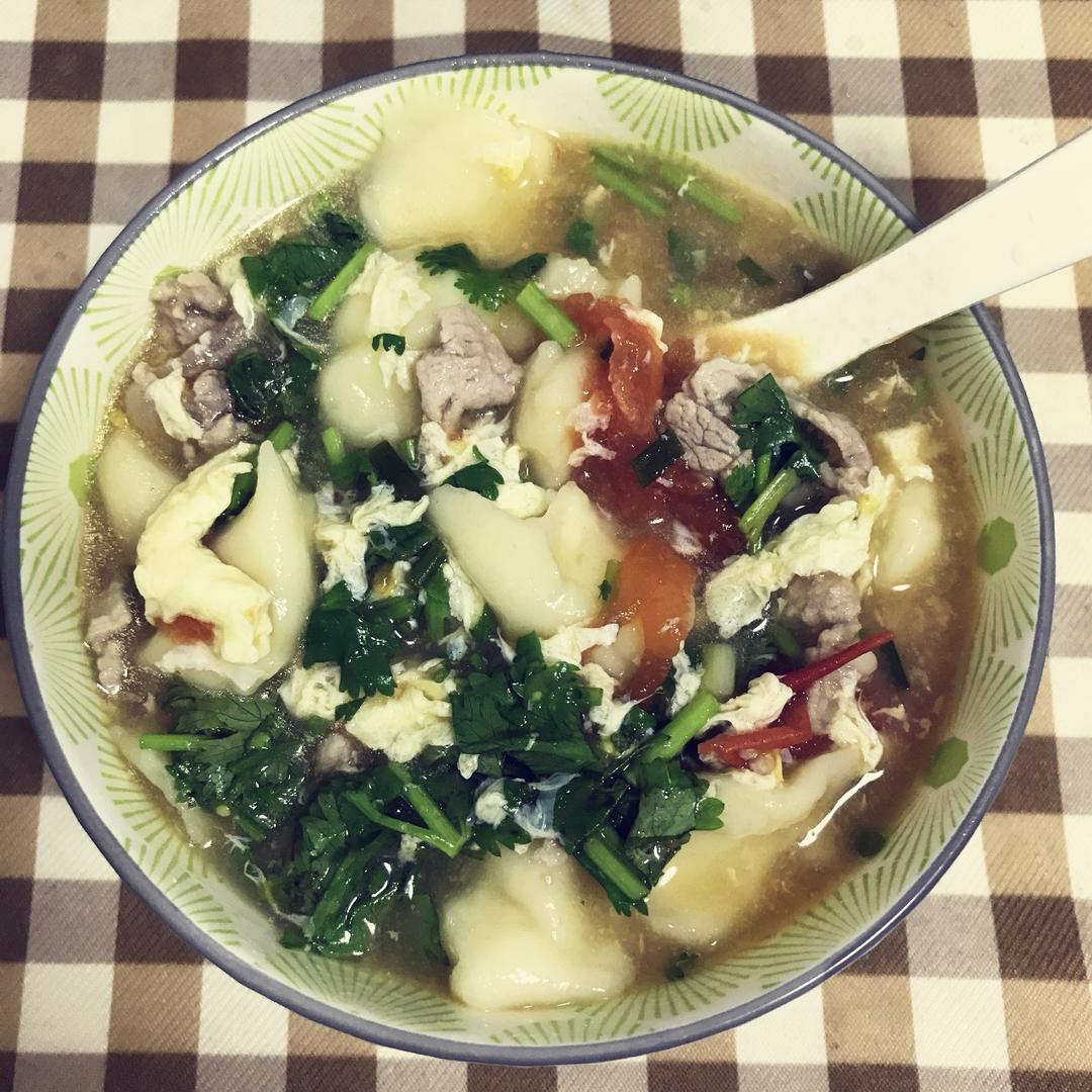 番茄鸡蛋疙瘩面