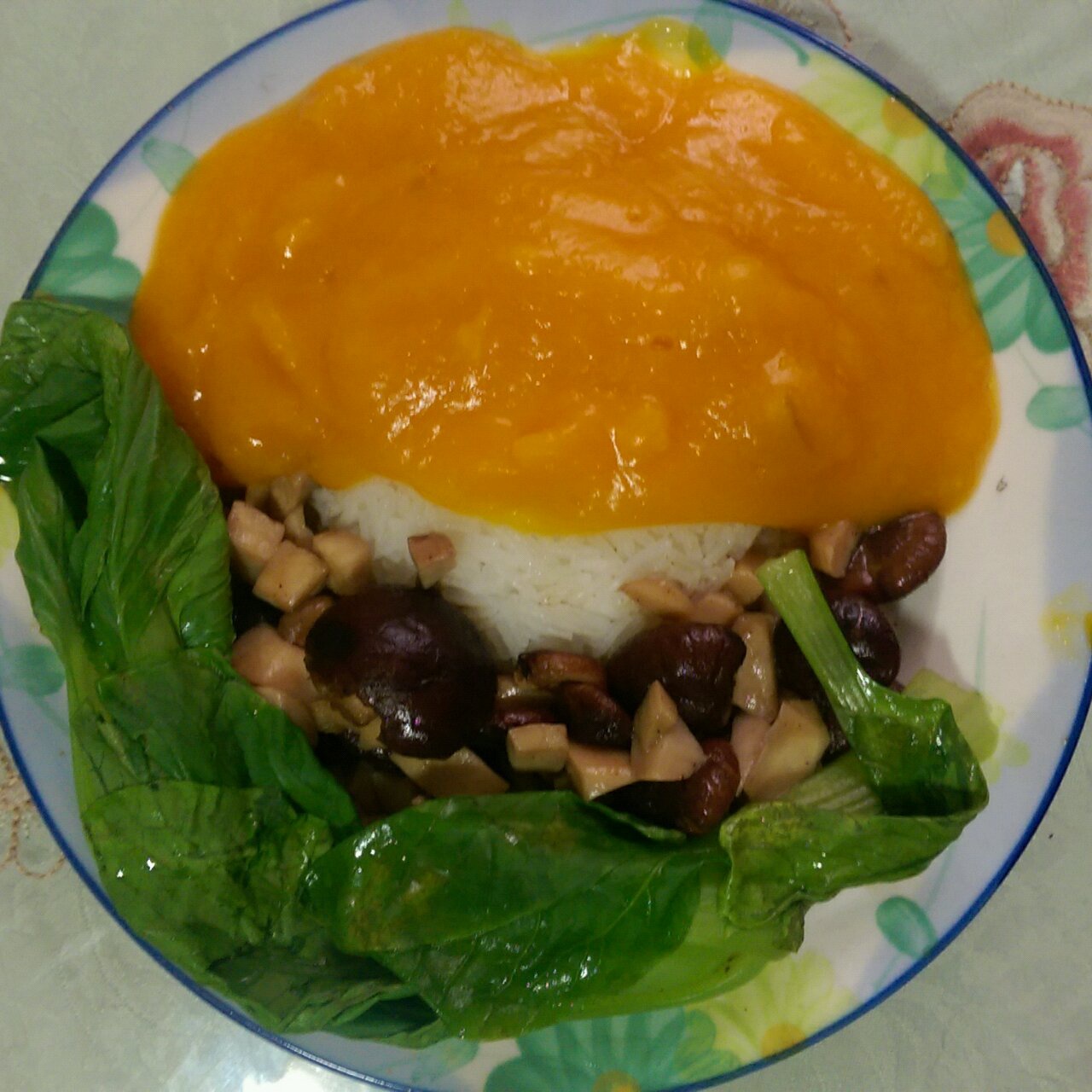 金汤菌菇捞饭