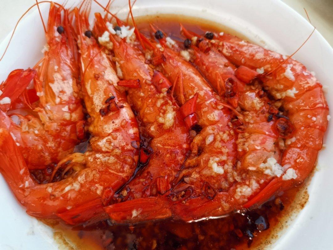 虾最美味的吃法必须是这个——蒜蓉蒸虾（多动图，孔瑶的食谱）