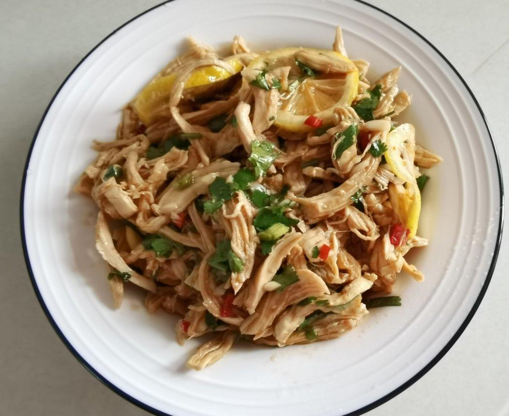 ✅ 第6道快手低脂菜✨清爽美味的柠檬鸡丝🍋鸡胸肉满分吃法💯