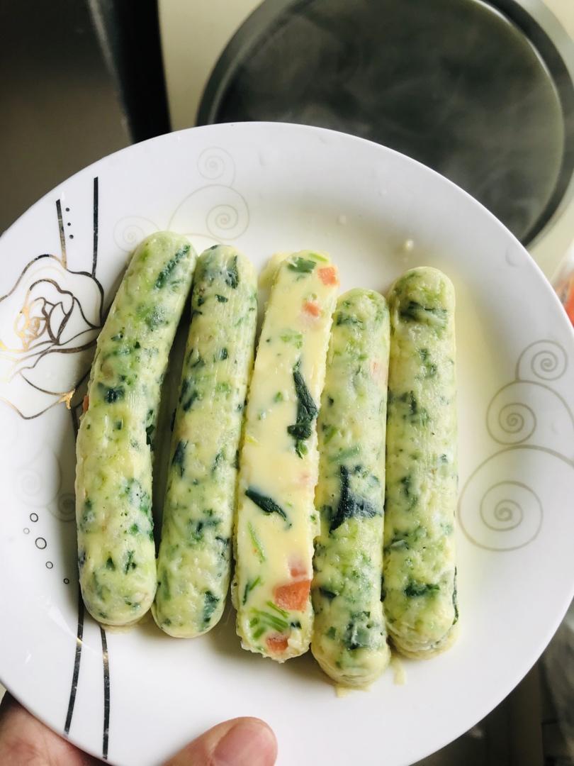 菠菜胡萝卜蛋肠