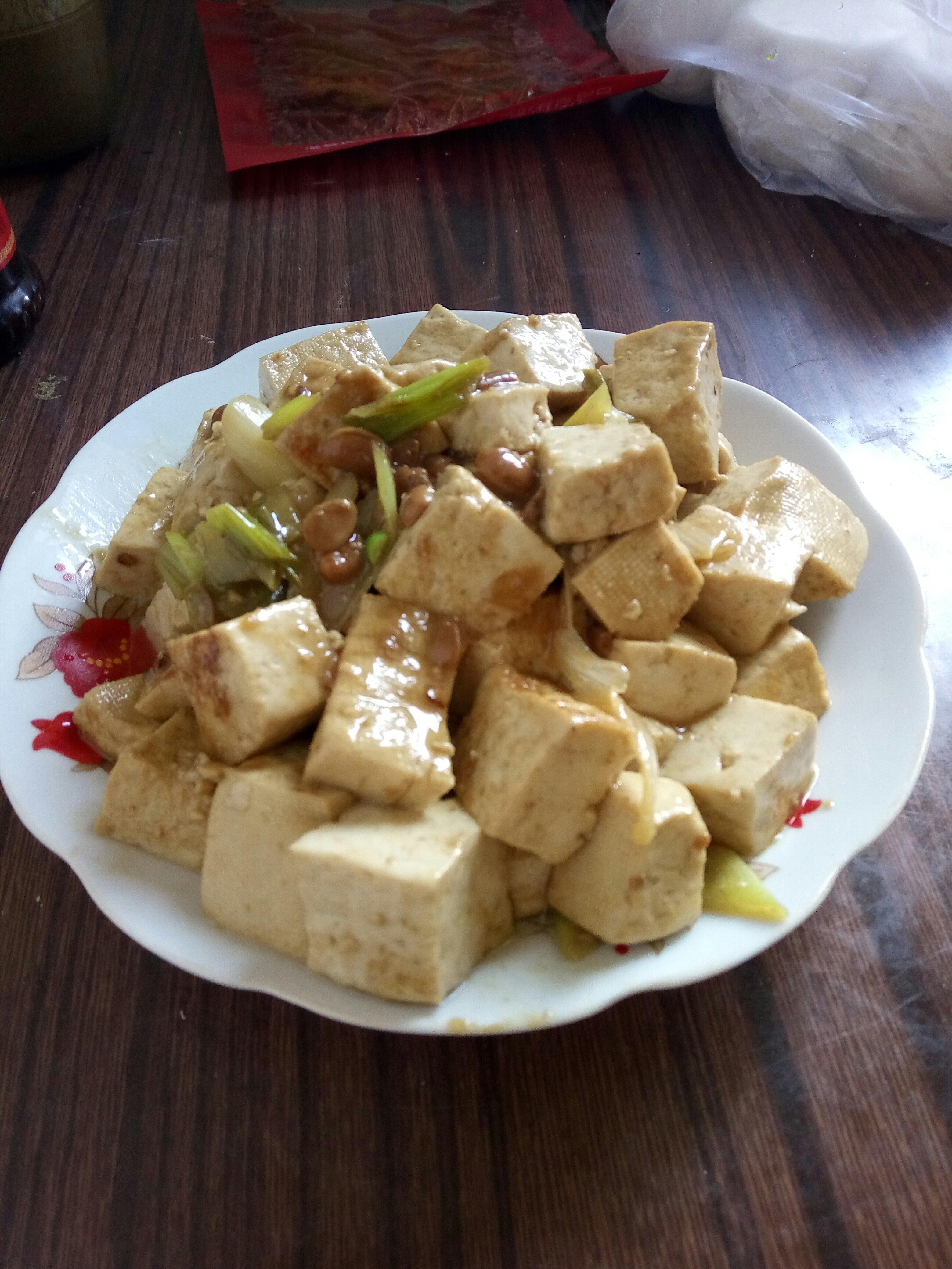 大葱烧豆腐的做法