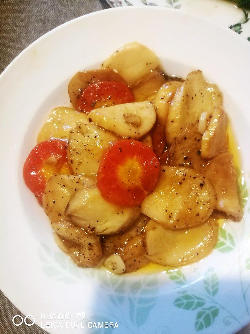 老丁的私房菜-美极杏鲍菇