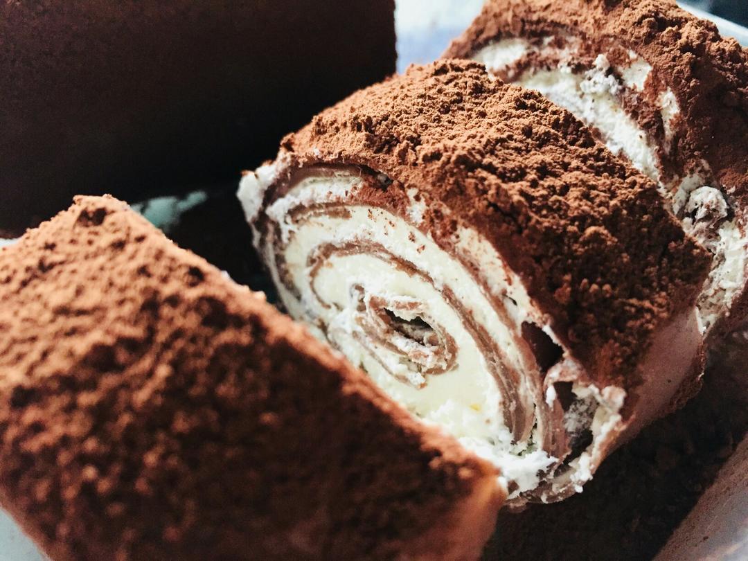 网红的毛巾卷蛋糕