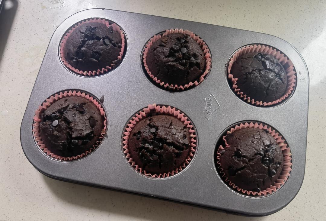 简单又美味的Muffins，黑巧克力玛芬蛋糕！✨