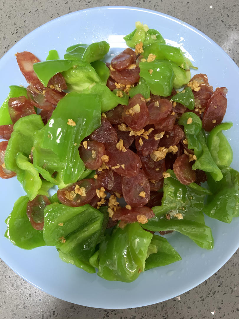 青椒炒腊肠