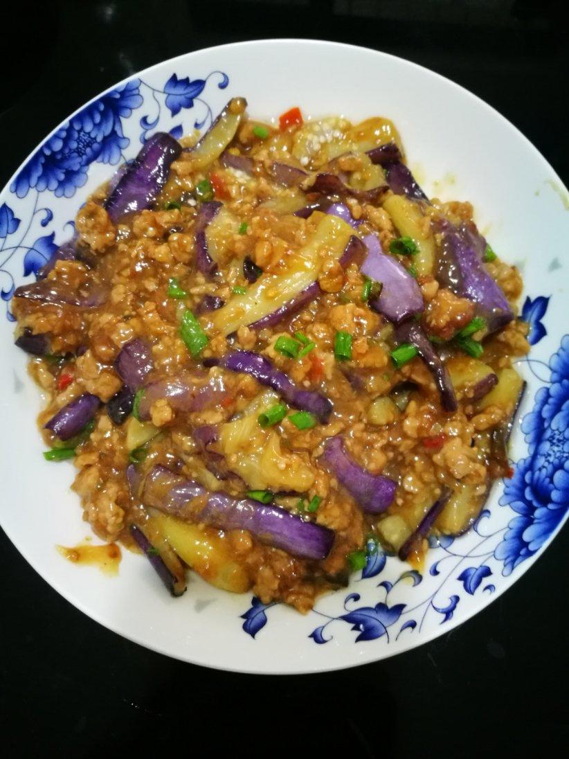 红烧肉沫茄子