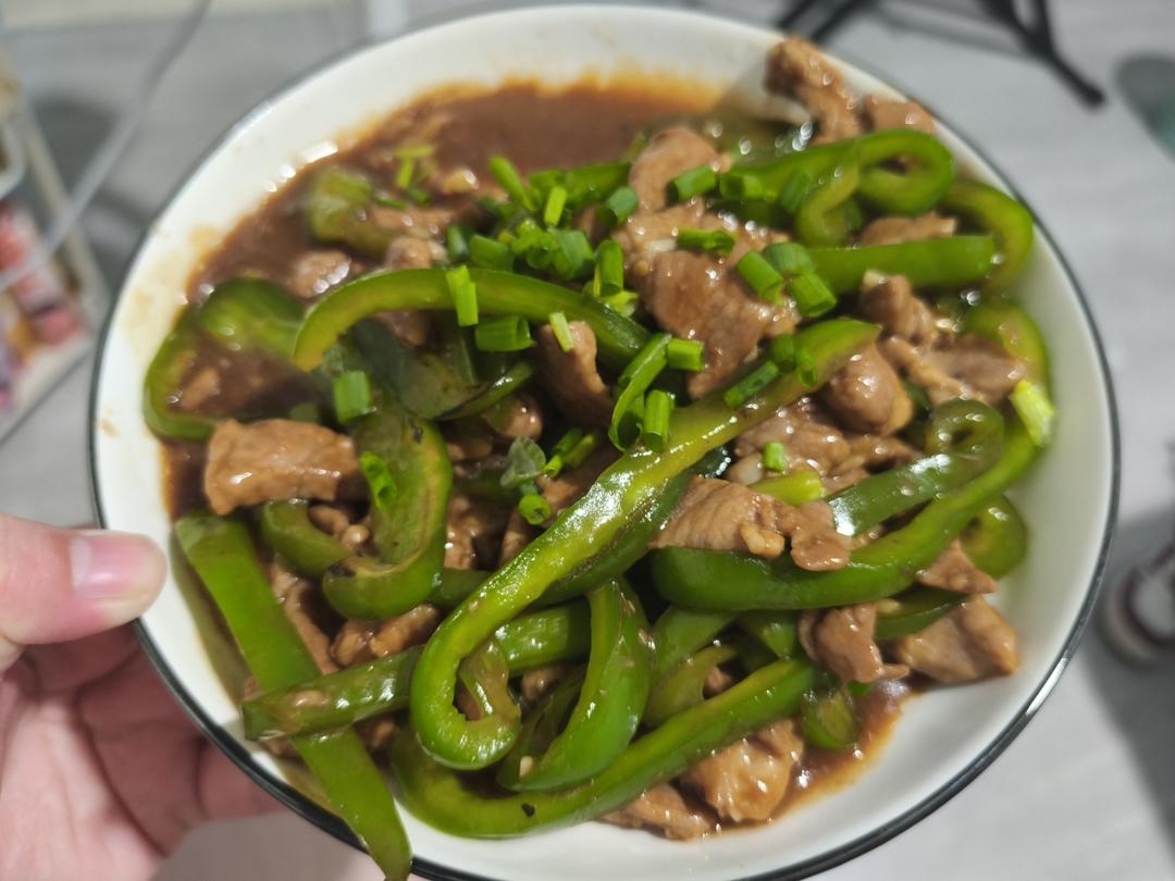 ‼️好吃到舔盘的青椒肉丝盖浇饭