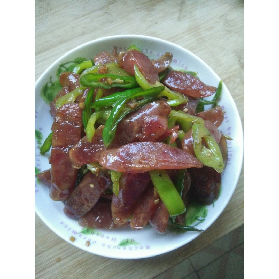 青椒炒香肠