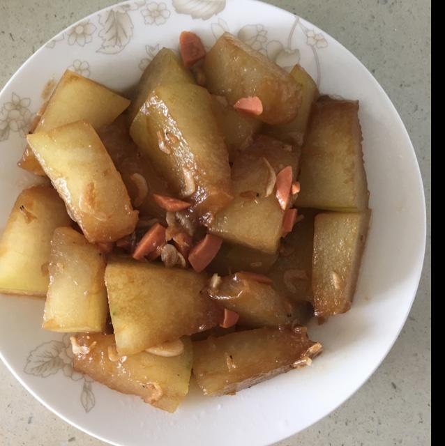 红烧虾米冬瓜的做法