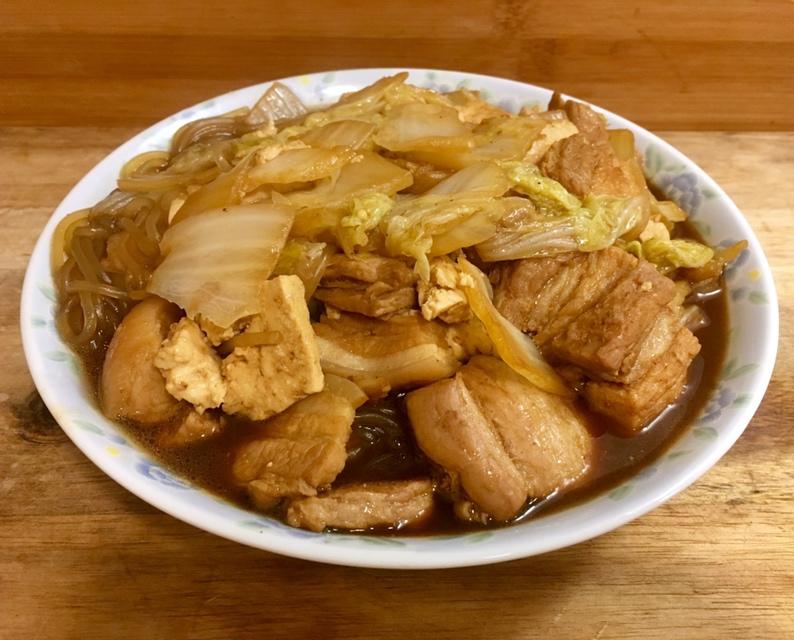 【猪肉炖粉条】猪肉粉条大白菜，家家烧人人爱！
