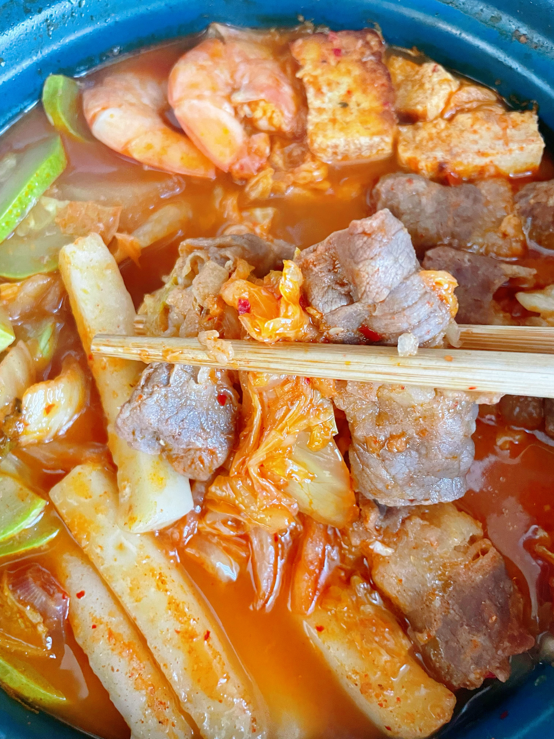 韩式部队锅，热腾腾的一餐！的做法 步骤4