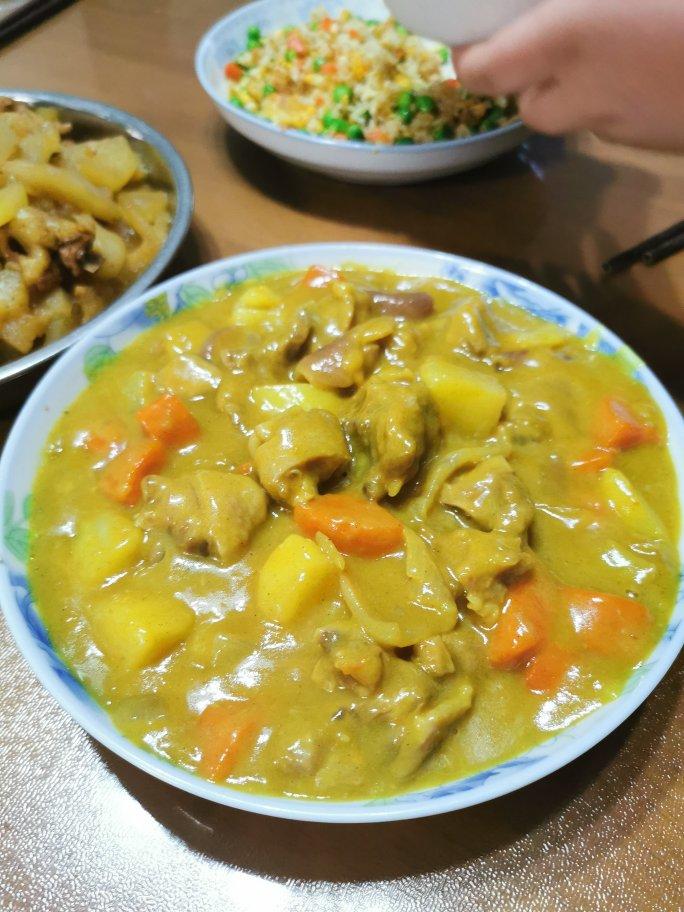 媲美餐厅的盖浇饭--【咖喱鸡盖浇饭】