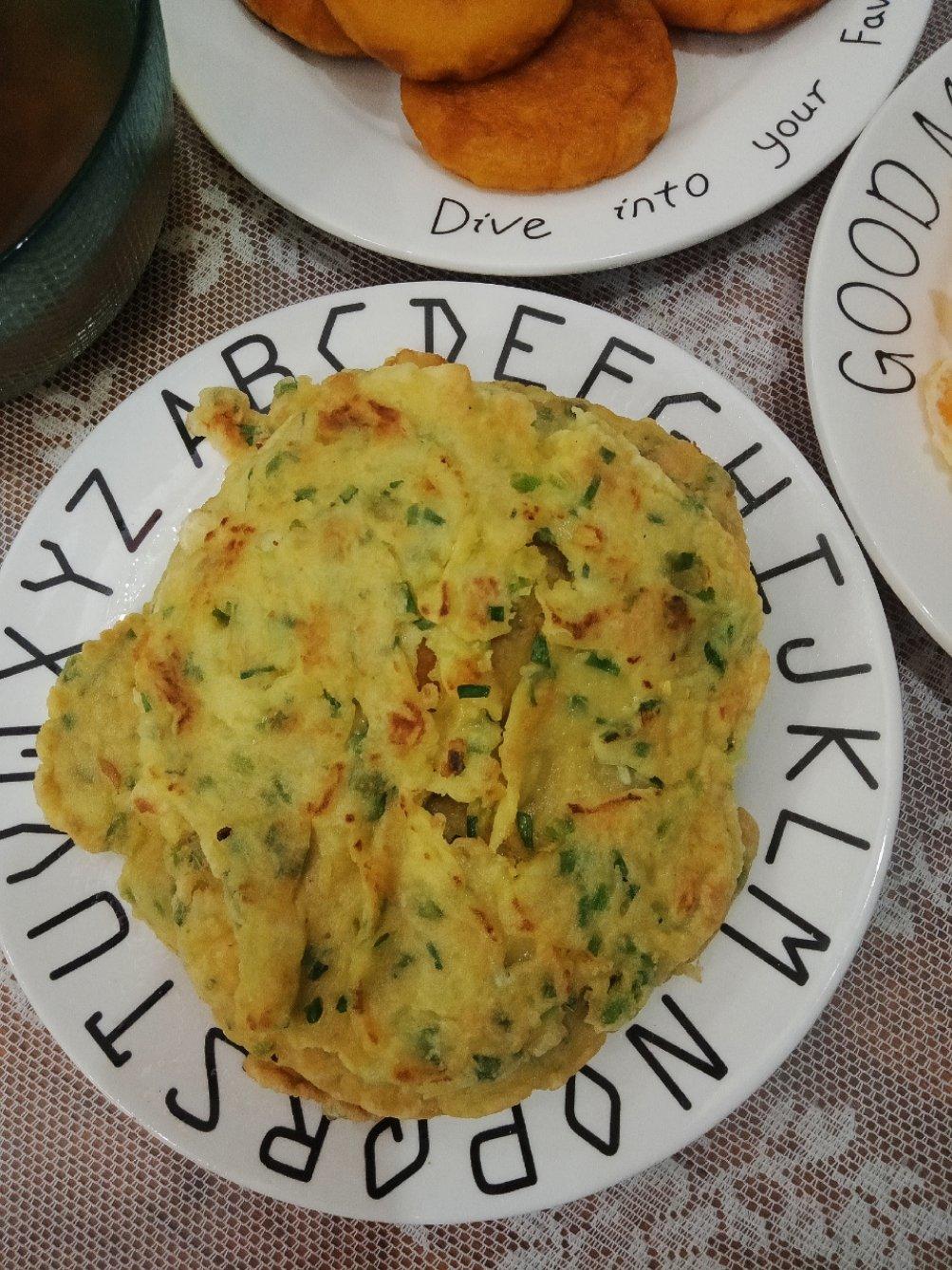 快速早餐鸡蛋葱花饼