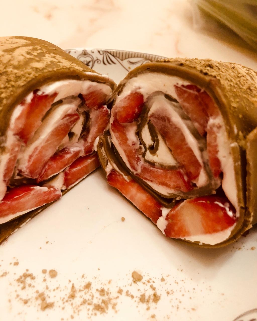 网红食谱│抹茶毛巾卷