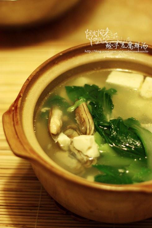 蛏子豆腐鲜汤的做法
