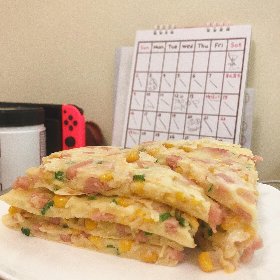 快手什锦鸡蛋饼