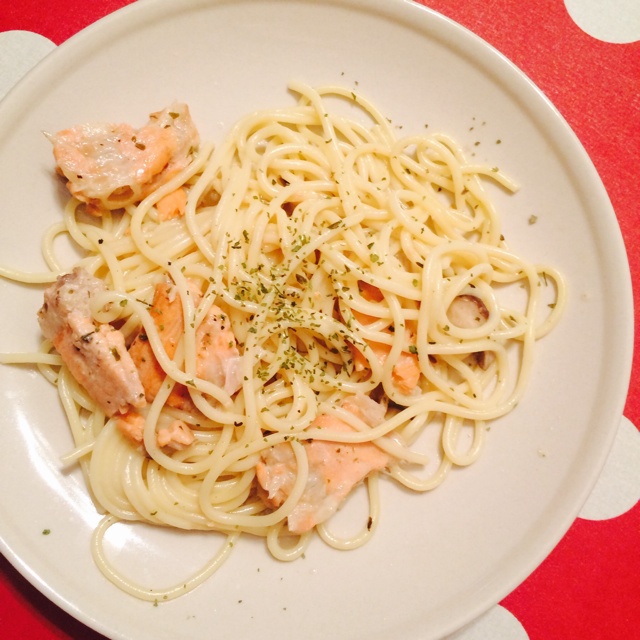 奶油三文鱼意面