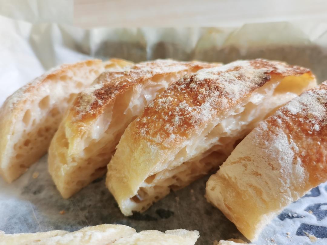 家庭版免揉～恰巴塔🥖｜一次成功超好吃