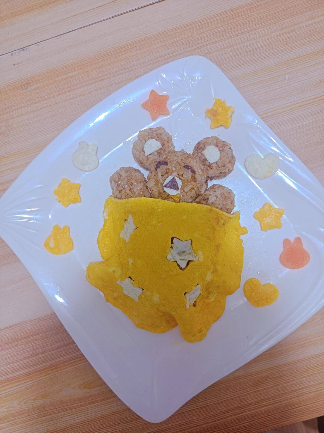 午睡熊蛋包饭
