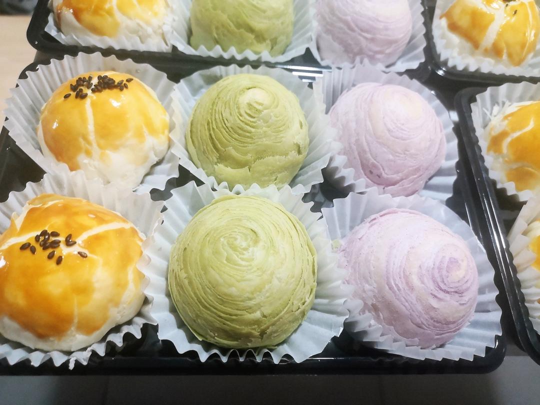 超简单 免揉 酥掉渣的蛋黄酥(超详细附全程视频)不破酥『万能酥皮』