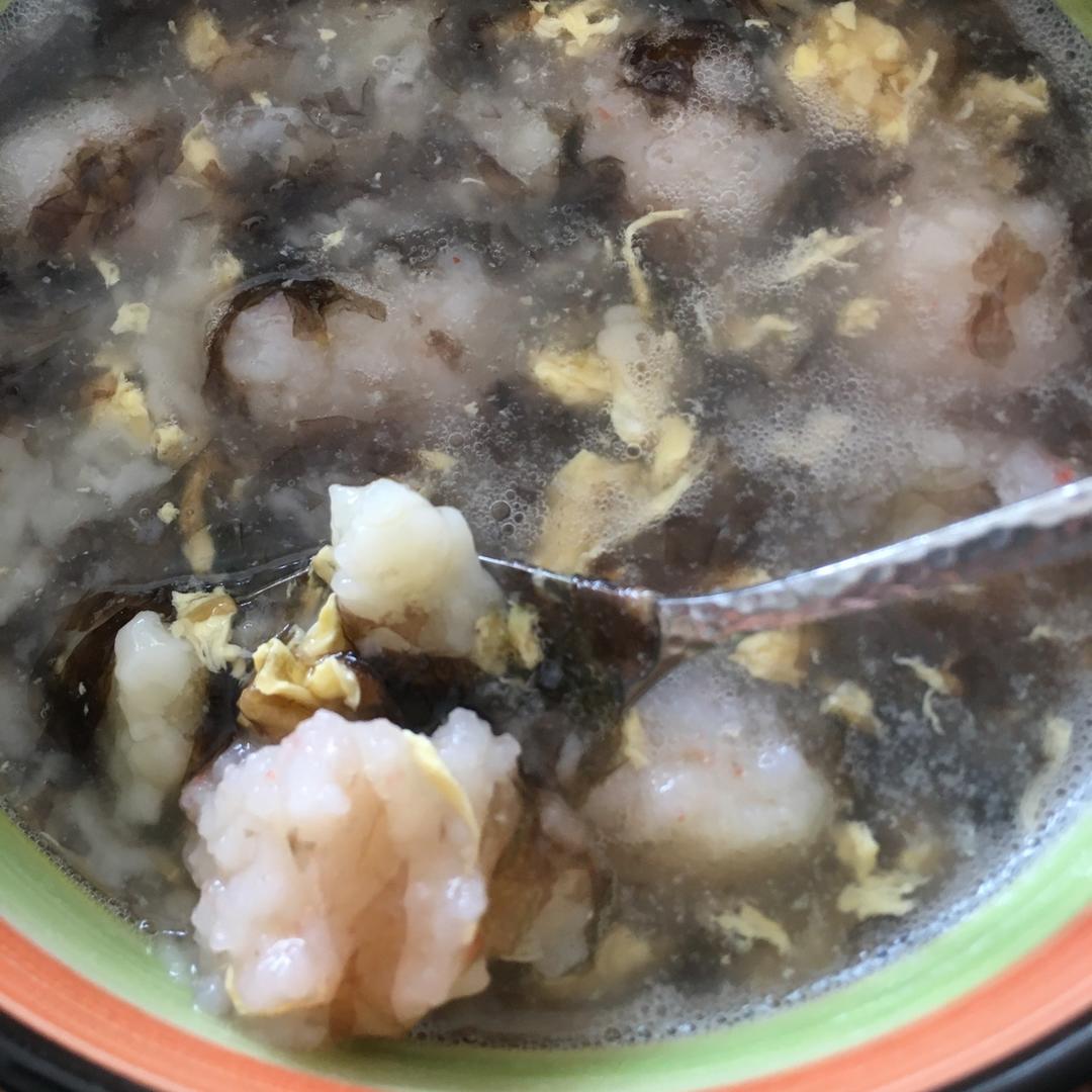 紫菜虾滑汤